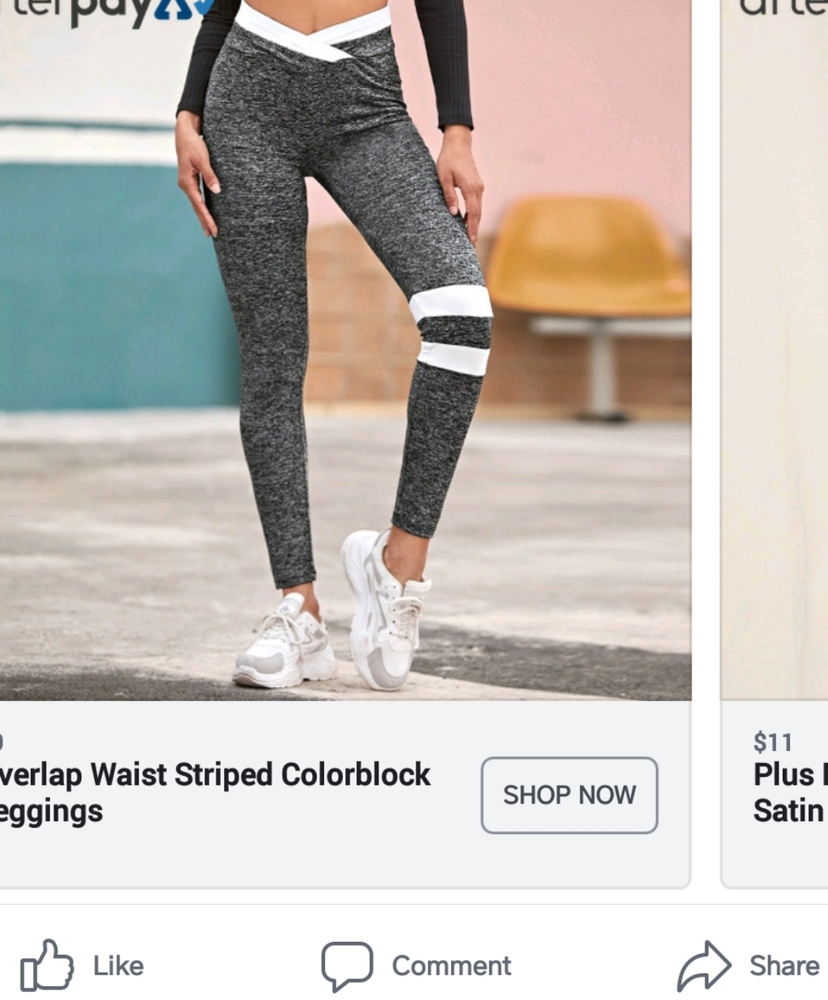 COPY - Gray n white leggings